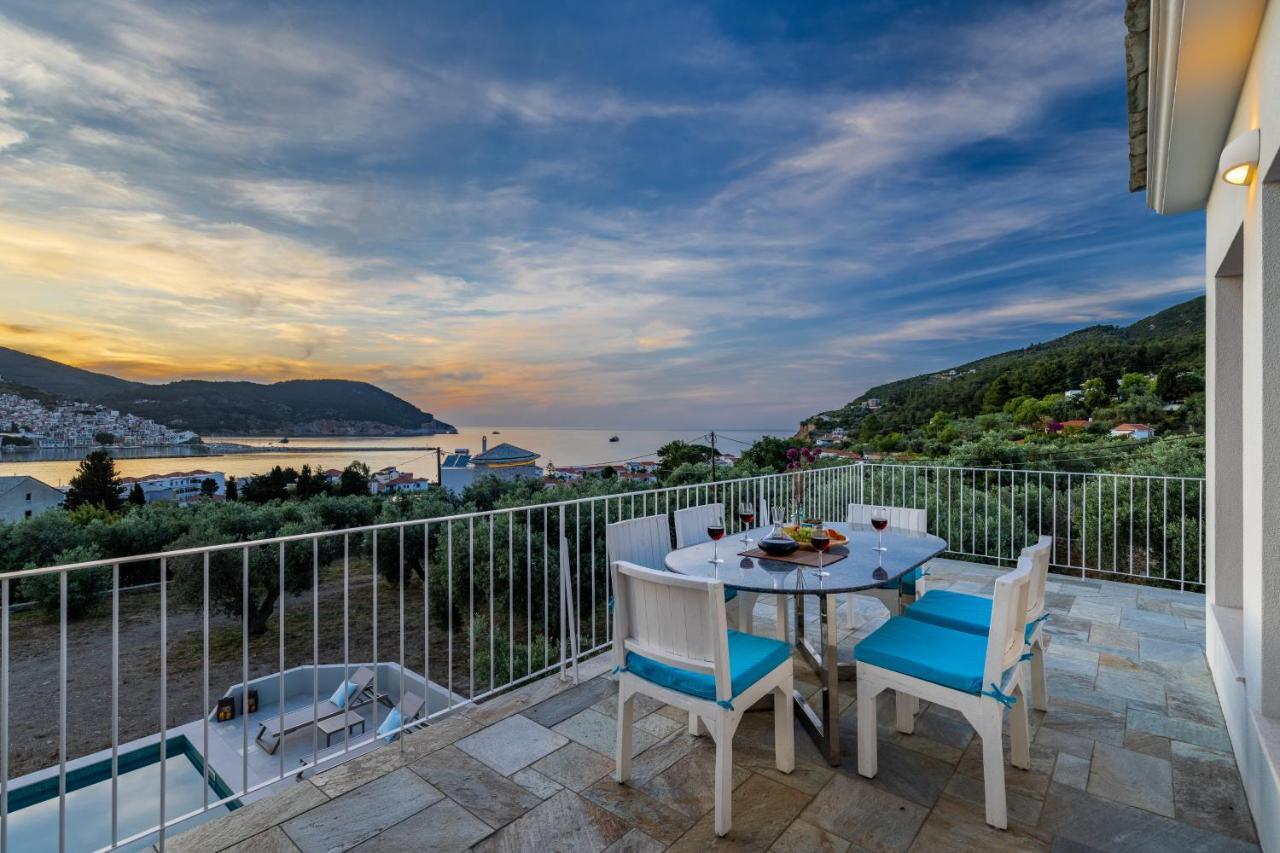 Sunshine Pool Villa Skopelos Exterior foto